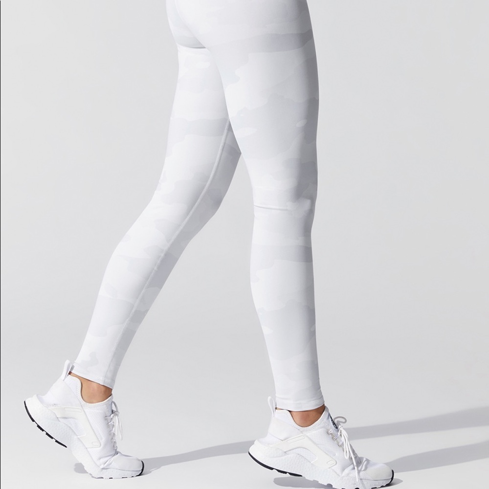 Alo white camouflage legging